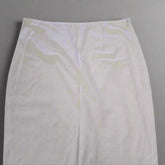 Charcoal White Linen Maxi Skirt - Size: AU12